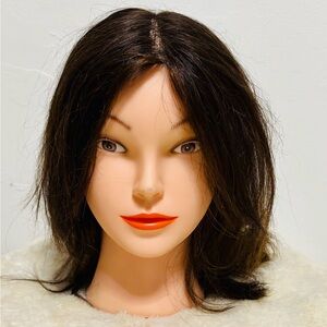 Miss Kim Manikin Cosmetology Mannequin Head Human Brunette Hair